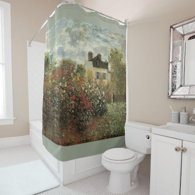 Change the Colour! Monet's Garden at Argenteuil Shower Curtain (In Situ)