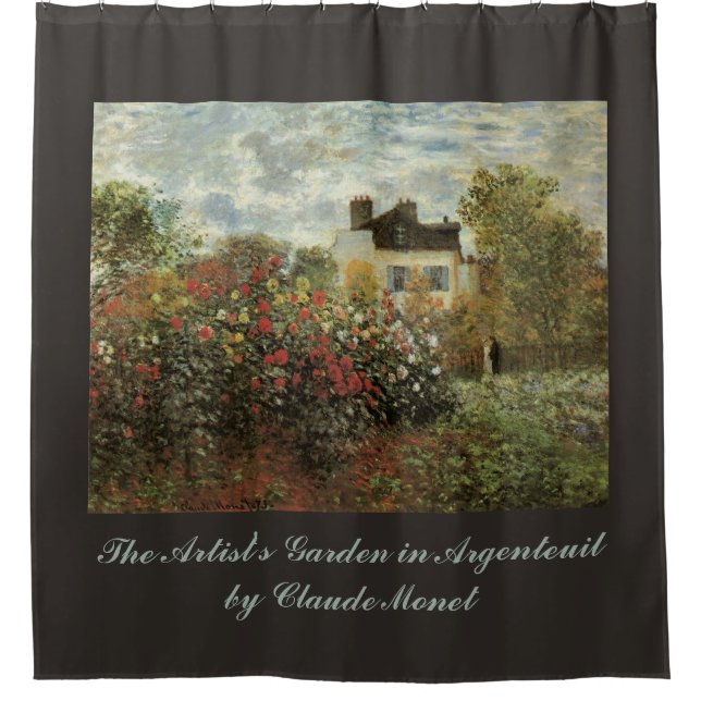 Change the Colour! Monet's Garden at Argenteuil Shower Curtain (Front)