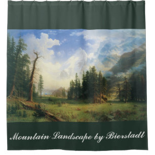 Change the Colour! Mountain Landscape by Bierstadt Shower Curtain