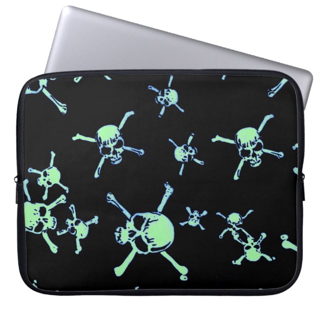 Change the Colour Skulls Laptop Sleeve (Front)