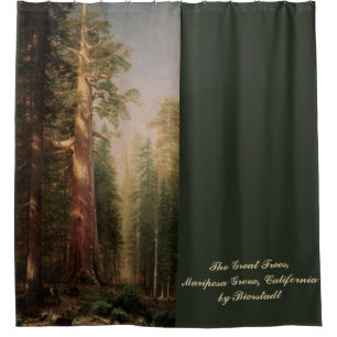 Change the Colour! The Great Trees by Bierstadt Shower Curtain