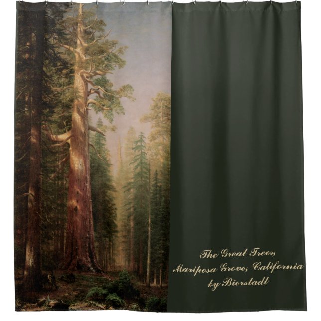 Change the Colour! The Great Trees by Bierstadt Shower Curtain (Front)