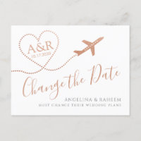 Change the Date Bronze Copper Destination Wedding