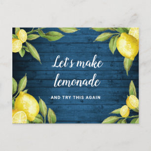 Change the Date Cancelled Event Postponed Lemons Postcard