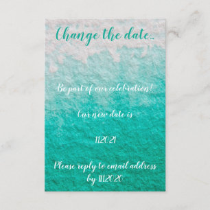 Change the date card for rescheduled events