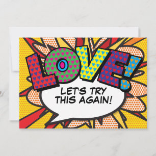 Change the Date Comic Book Modern Fun Save The Date