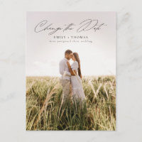 Change The Date Full Photo Wedding Postponement