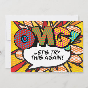 Change the Date New Plan Comic Book Fun Save The Date