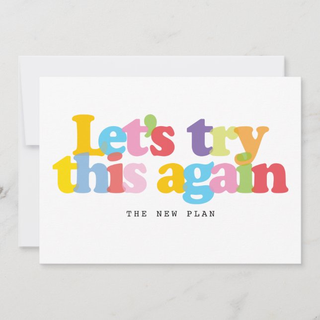 Change The Date Postponed Cancelled Event Invitation (Front)