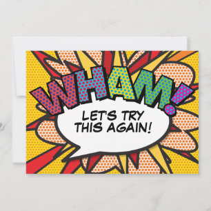 Change the Date Postponed Comic Book Modern Save The Date