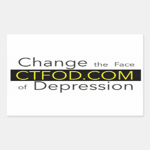 Change the Face of Depression Banner sticker 
