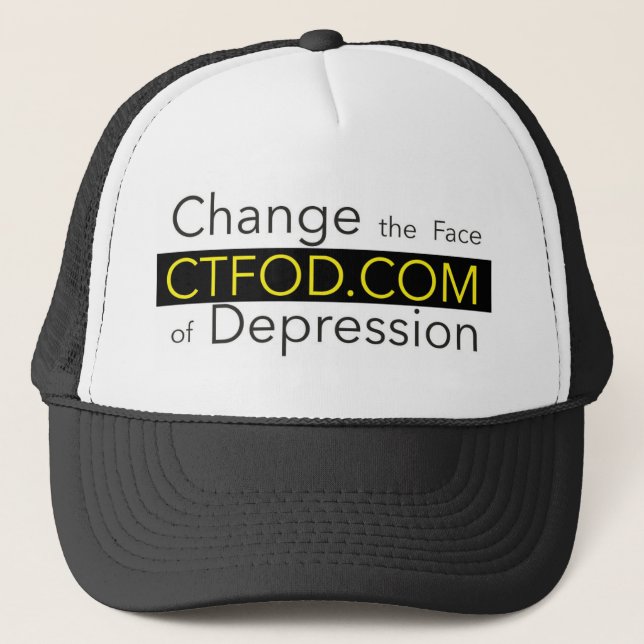 Change the Face of Depression_ CTFOD_ Banner_Clean Trucker Hat (Front)