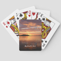 Change the Name Only Sunset Poker Cards