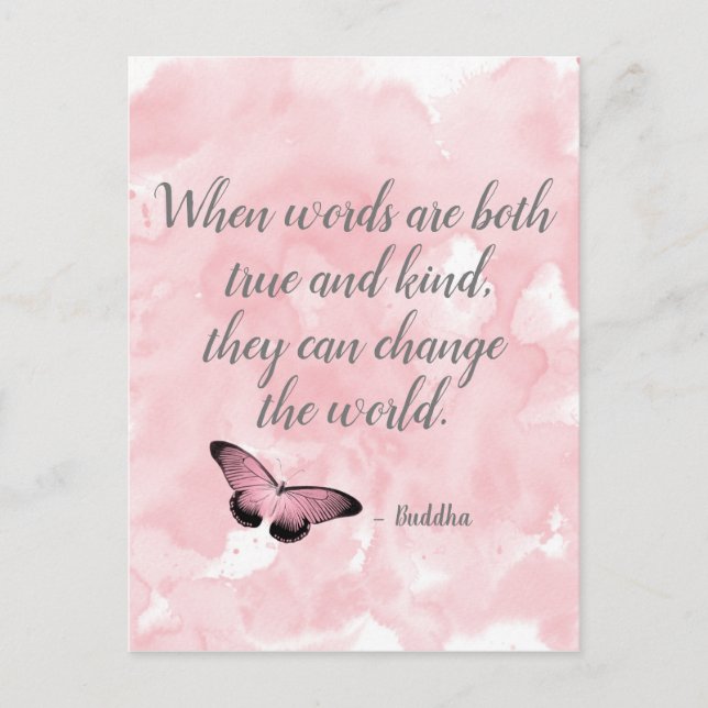 Change the World Buddha Quote Postcard (Front)