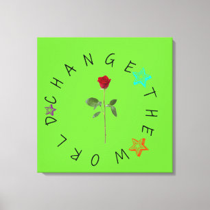 Change the World Canvas Print