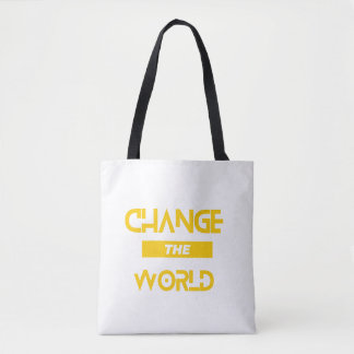 Change the world  tote bag
