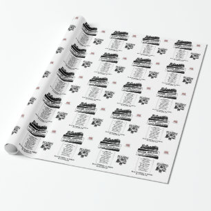 Change trains at wayne junction wrapping paper