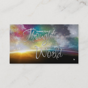 Change Your Thoughts Affirmation Business Card