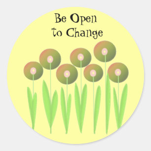 Change Your View Classic Round Sticker