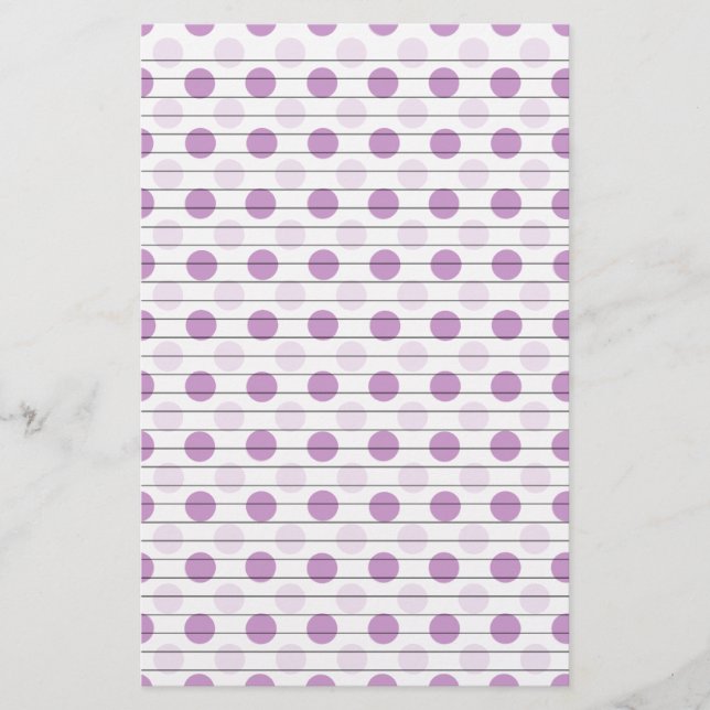 Changeable Colour Dot Stationery w/optional lines (Front)