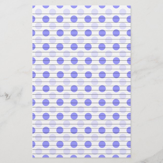 Changeable Colour Dot Stationery w/optional lines (Front)