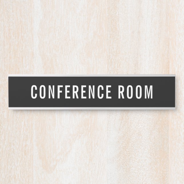 Changeable Conference Room Sign Office Door Metal (Front)