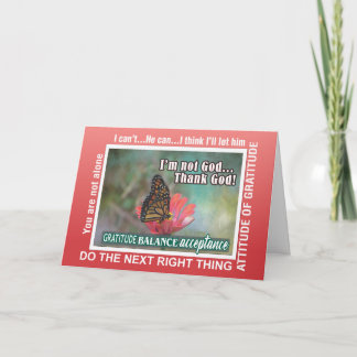  changeable date anniversary recovery slogan card