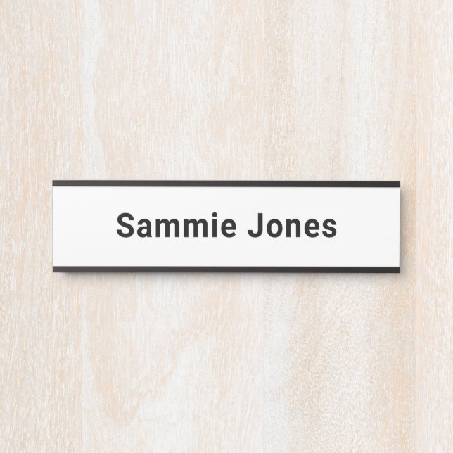 Changeable Office Name Plate for Door Custom (Front)