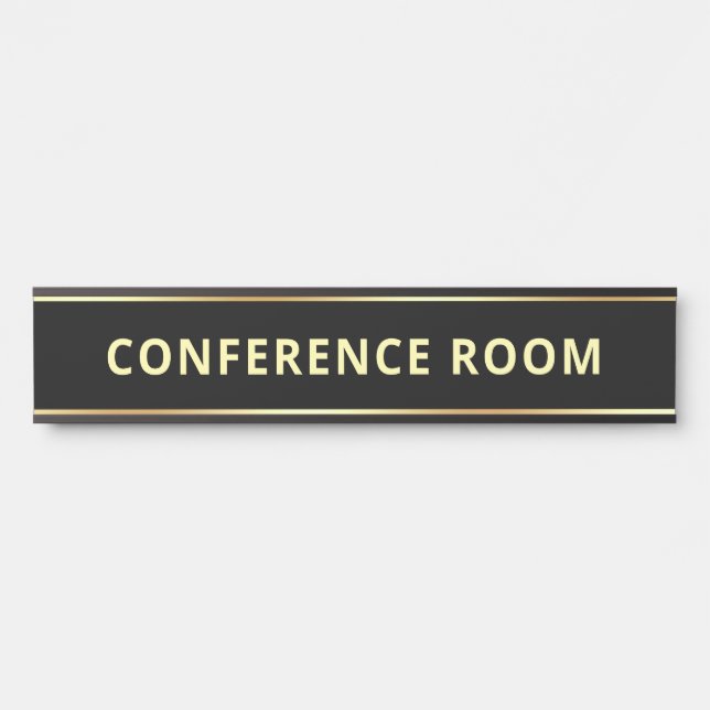 Changeable Text Template Best Conference Room Door Sign (Front)