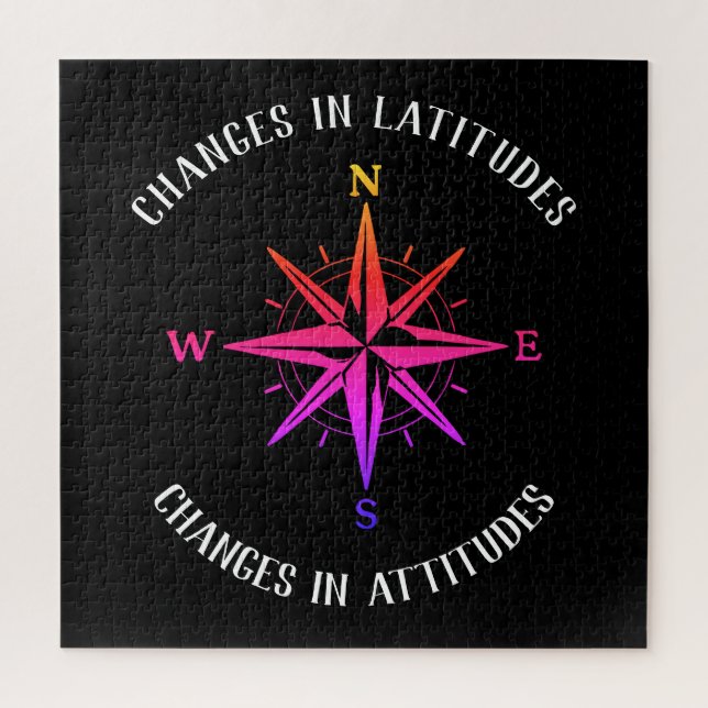 Changes in Latitudes, Changes in Attitudes compass Jigsaw Puzzle (Vertical)
