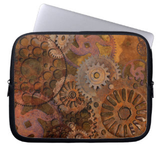 Changing Gear - Steampunk Gears & Cogs Laptop Sleeve