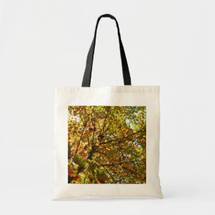 Changing Maple Tree Green and Gold Fall Colour Tote Bag