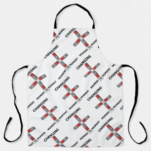 Changing Moment To Moment Magnetism Humour Apron