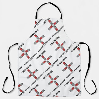 Changing Moment To Moment Magnetism Humour Apron