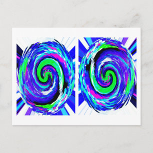 Changing seasons art postcard