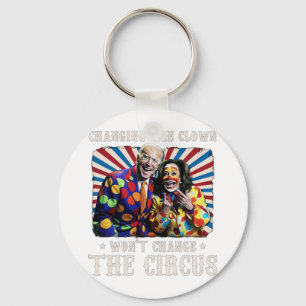 Changing The Clown Won't Change The Circus Kamala Key Ring