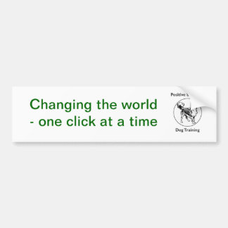 Changing the world bumper sticker