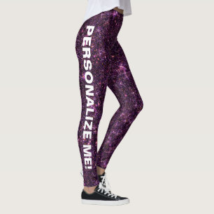 Changling Purple Pink Dragon Glitter CUSTOM TEXT Leggings