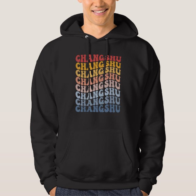 Changshu City Groovy Retro Hoodie (Front)
