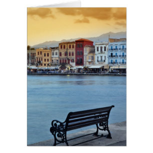 Chania at dusk, Chania, Crete, Greece