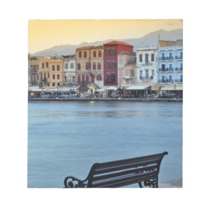 Chania at dusk, Chania, Crete, Greece Notepad