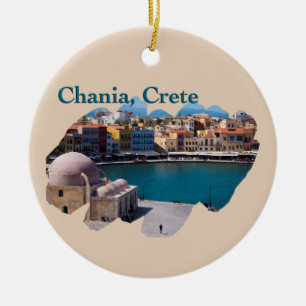 Chania, Crete Ceramic Tree Decoration