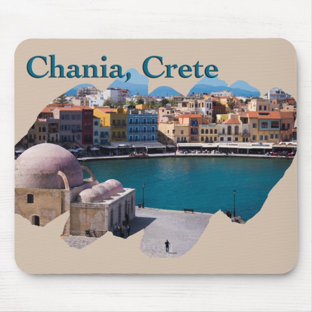 Chania, Crete: Venetian Harbor Mouse Mat (Front)