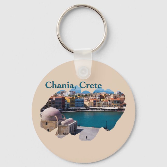 Chania, Crete: Venetian Harbour Key Ring (Front)