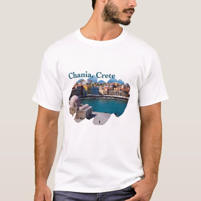 Chania, Crete: Venetian Harbour T-Shirt (Front)