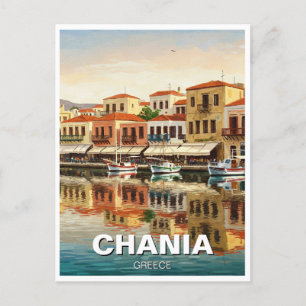 Chania Greece Travel Postcard