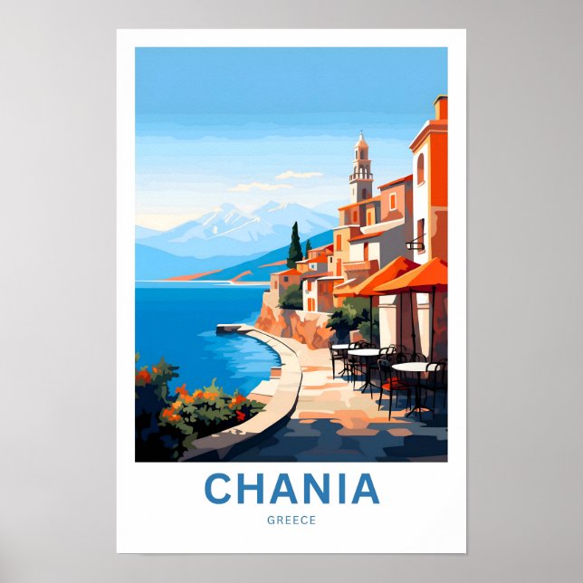 Chania Greece Travel Print (Front)