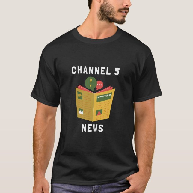 CHANNEL 5 NEWS | Andrew Callaghan All Gas No Break T-Shirt (Front)