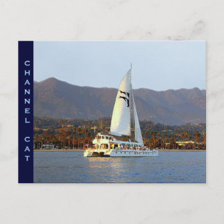 Channel Cat at Sunset Postcard