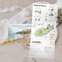 Channel Islands | Illustrated Wedding